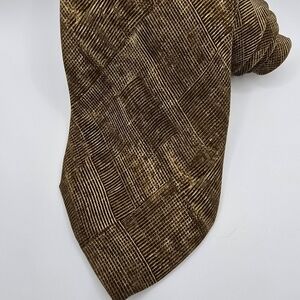 Mario Caldi Brown classic silk textured Tie